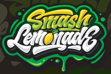 graffiti vector art smash lemonade 