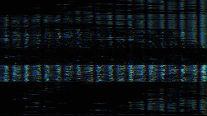 Glitch noise static television VFX. Visual video effects stripes background, CRT tv screen no signal glitch effect