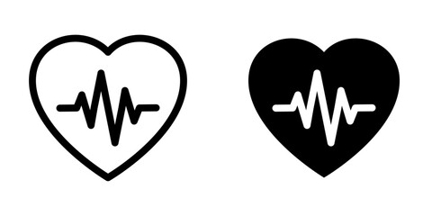 heart pulse icon - obrazy, fototapety, plakaty