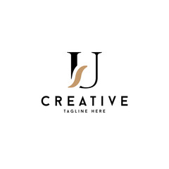 abstract letter U logo
