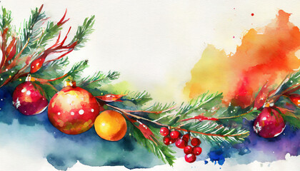 Imbolc holiday celebration, copy space on a side, watercolor art style - obrazy, fototapety, plakaty