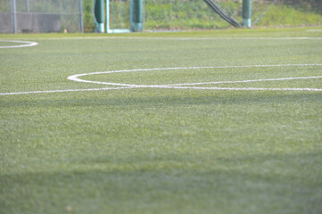 Obraz premium 人工芝のラインペイント