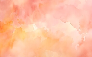 Pink and yellow abstract background. Watercolor wallpaper.