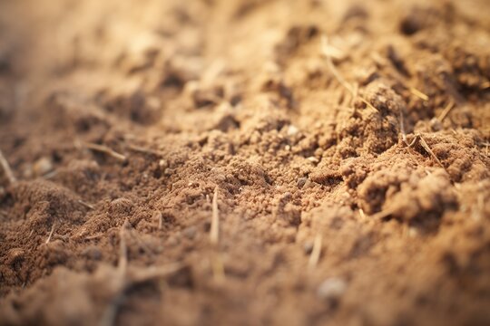 detailed texture of molehill soil
