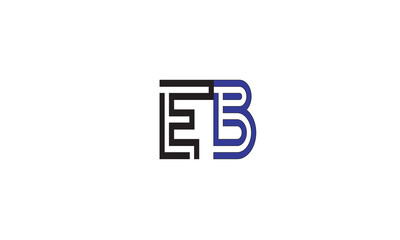 EB, BE , B , E , Abstract Letters Logo Monogram