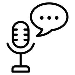 Podcast Icon Element For Design
