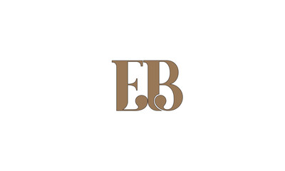 EB, BE , B , E , Abstract Letters Logo Monogram
