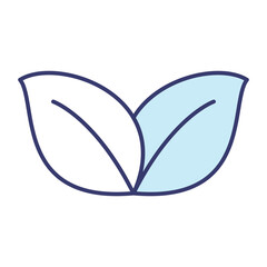 Leaf icon vector on trendy design