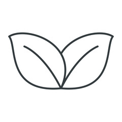 Leaf icon vector on trendy design