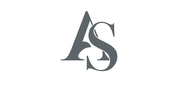 AS, SA , A ,S, Abstract Letters Logo Monogram	