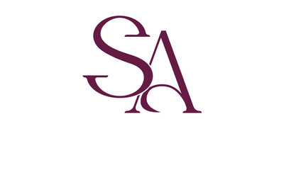 AS, SA , A ,S, Abstract Letters Logo Monogram	