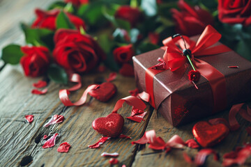 Valentine's Day Surprise - Showcasing a delightful surprise on Valentine's Day, with expressions of...