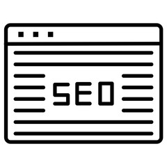 Website SEO Icon of SEO and SEM iconset.