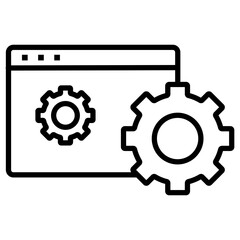 Website Settings Icon of SEO and SEM iconset.