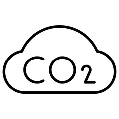 Carbon dioxide Icon of Renewable Energy iconset.