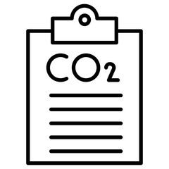 Carbon dioxide Report Icon of Renewable Energy iconset.