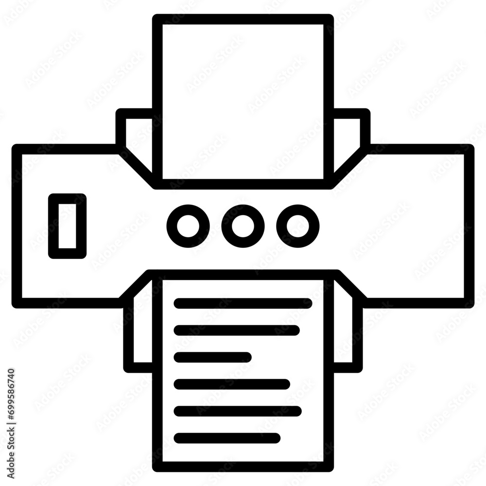 Poster printer icon of computer and hardware iconset.