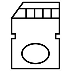 Sd Card Icon of Computer and Hardware iconset.