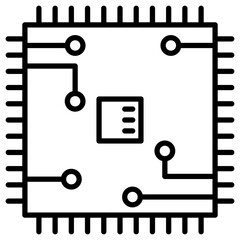 Microprocessor Icon of Computer and Hardware iconset.