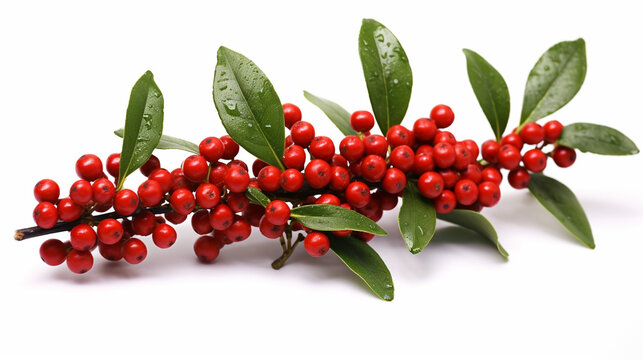 bunch of red berries HD 8K wallpaper Stock Photographic Image 