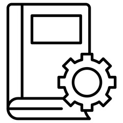 Book Settings Icon of Library iconset.
