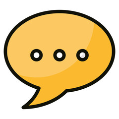 Message Bubble Icon Element For Design