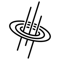 Black Hole Icon of Space Technology iconset.