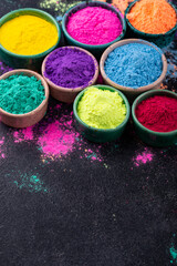 Gulal colors for Indian Holi festival