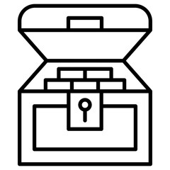 Chest Icon of Pirate iconset.