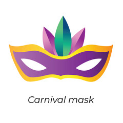 Obraz premium Brazilian carnival mask