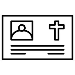 Obituary Icon of Funeral iconset.