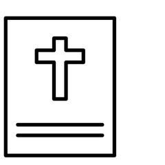 Obraz premium Death Certificate Icon of Funeral iconset.