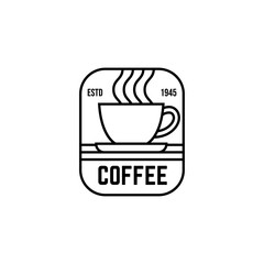 Coffee, Coffe Shop, Cafe Logo Design Vector on white background
