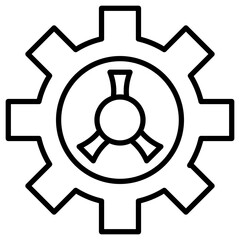 Gear Icon of Nuclear Energy iconset.