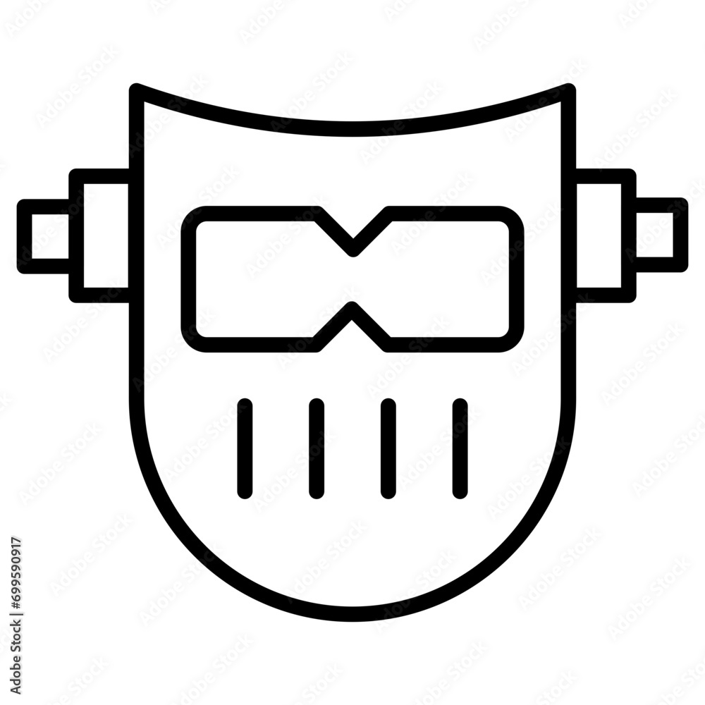 Wall mural wedling mask icon of construction tools iconset.