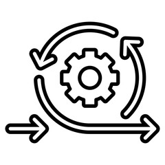 Agile Development Icon Element For Design