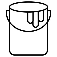 Paint Bucket Icon of Construction Tools iconset.