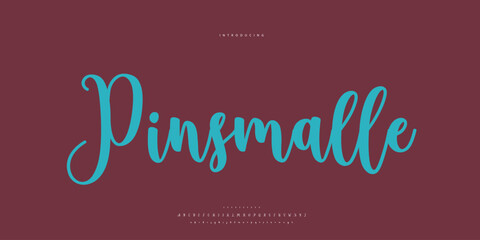 Abstract Fashion font alphabet. Minimal modern urban fonts for logo, brand etc. Typography Calligraphy typeface uppercase lowercase and number. vector illustration
