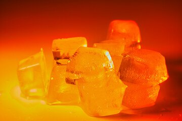 frozen water ice air bubbles in ice colors abstraction beautiful