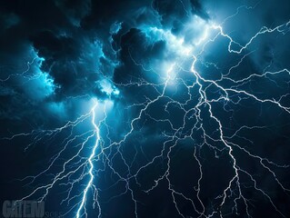 Artistic interpretation of a summer lightning storm