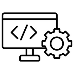 Web Development Icon of Coding and Development iconset.