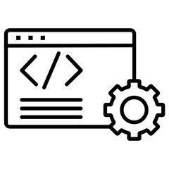 Web Design Icon of Coding and Development iconset.