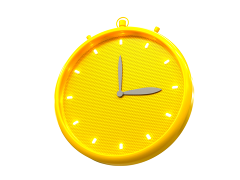 3D render clock minimal icon set isolated on transparent background . Time management concept. - Powered by Adobe