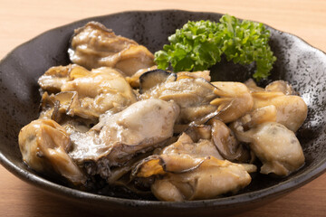 牡蠣のバター醤油焼き