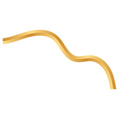 Gold Wavy Line