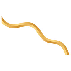 Gold Wavy Line
