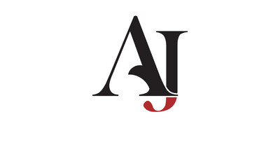 AJ, JA , A , J , Abstract Letters Logo Monogram