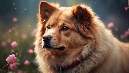 beautiful dog.Generative Ai