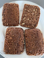 bread on a plate