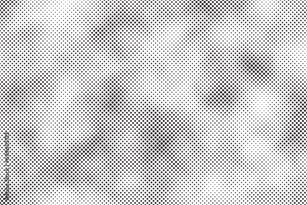 Poster Grunge halftone dots vector texture background. Abstract halftone dotted background. Abstract grunge pattern. Vector pop art texture for posters, business cards, cover, labels mock-up, stickers layout